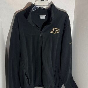 Columbia Black Full-Zip Jacket with Gold Logo